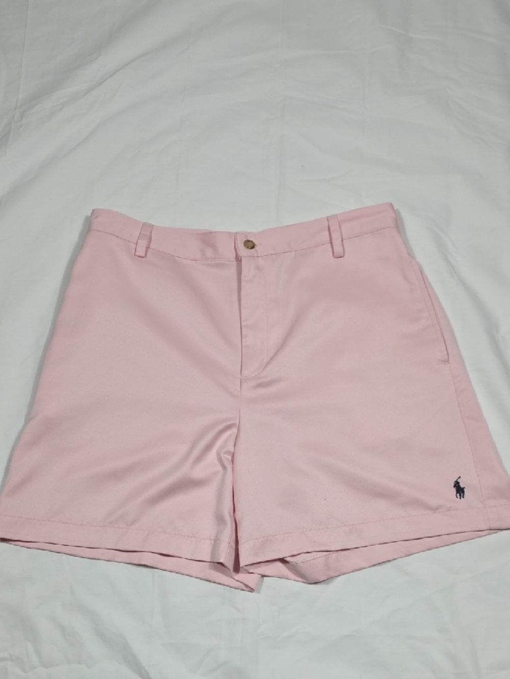2 for $35 Ralph Lauren Light Pink Flat-Front Chino Shorts